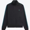 Vestes de survêtement pour hommes à bande contrastée