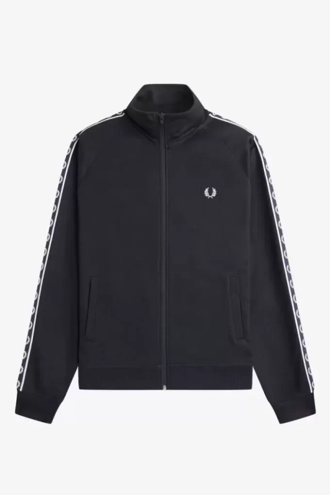Vestes de survêtement pour hommes à bande contrastée