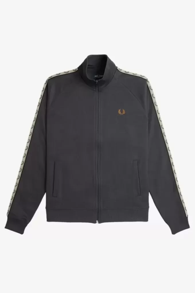 Vestes de survêtement pour hommes à bande contrastée