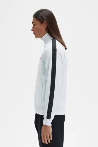 Vestes de survêtement pour hommes à bandes ton sur ton