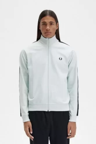 Vestes de survêtement pour hommes à bandes ton sur ton