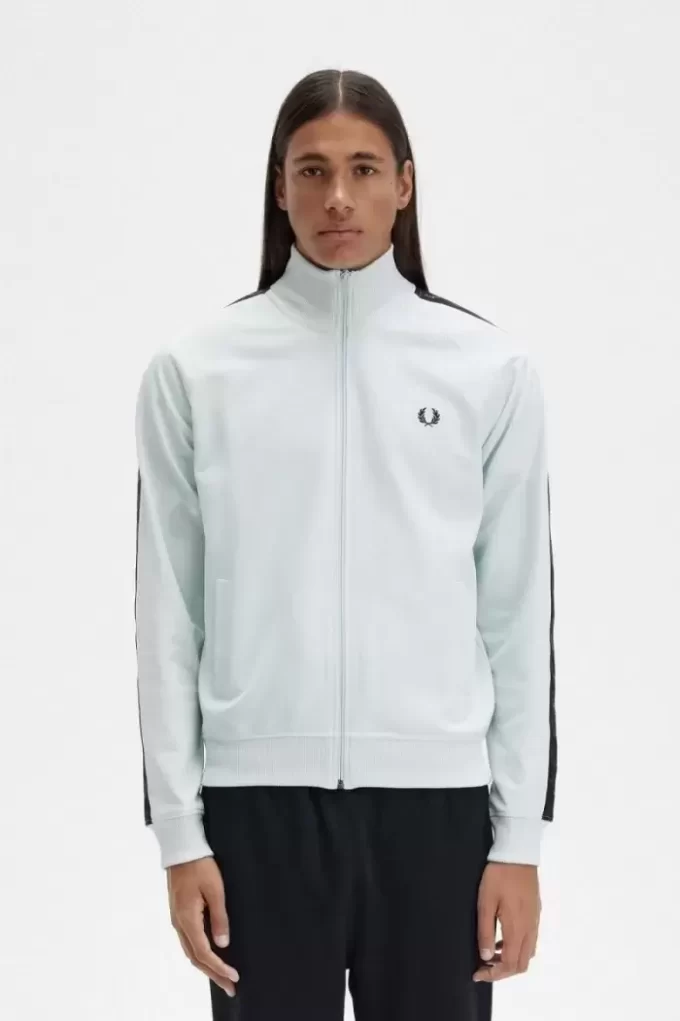 Vestes de survêtement pour hommes à bandes ton sur ton