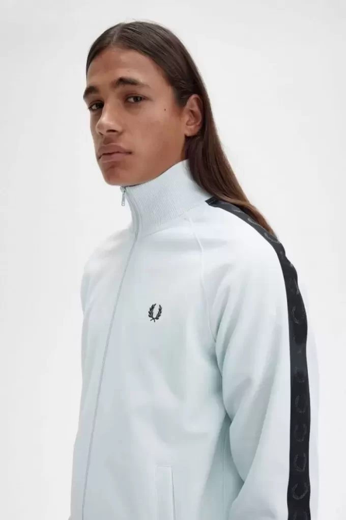 Vestes de survêtement pour hommes à bandes ton sur ton