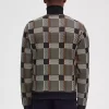 Vestes de survêtement pour hommes à motif tartan Glitch