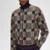 Vestes de survêtement pour hommes à motif tartan Glitch
