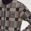 Vestes de survêtement pour hommes à motif tartan Glitch