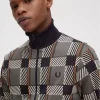 Vestes de survêtement pour hommes à motif tartan Glitch