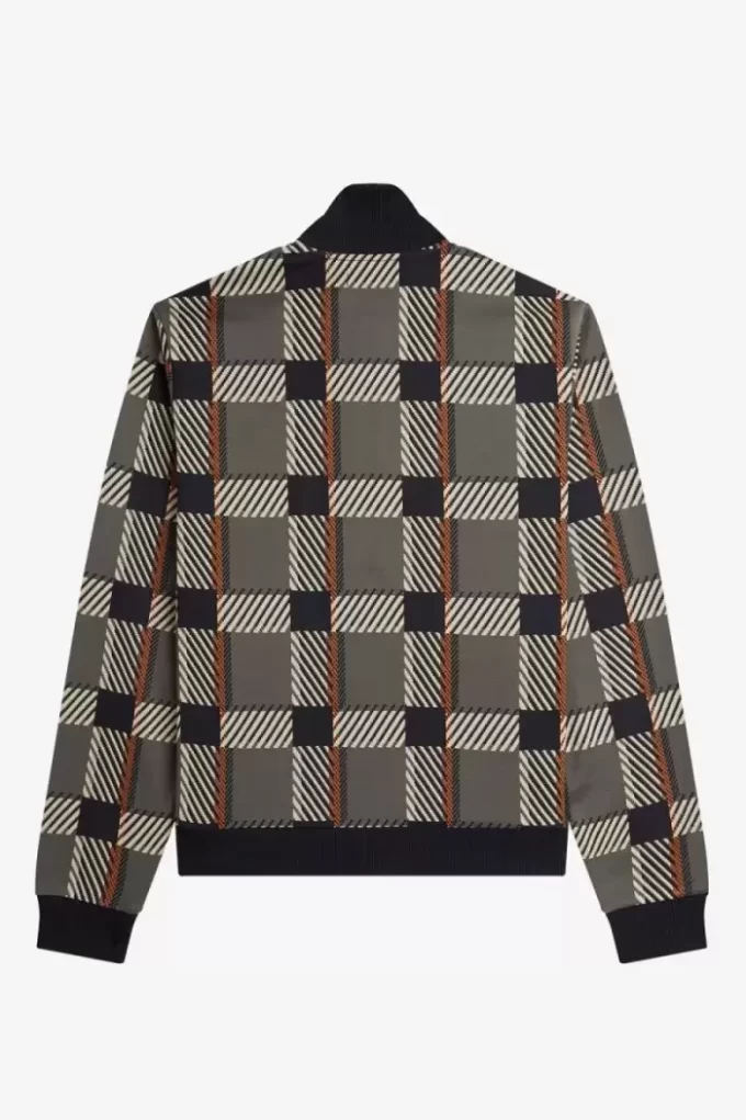 Vestes de survêtement pour hommes à motif tartan Glitch