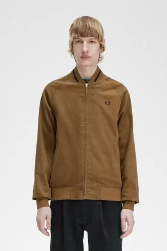 Vestes de tennis aviateur en velours côtelé gaufré pour homme