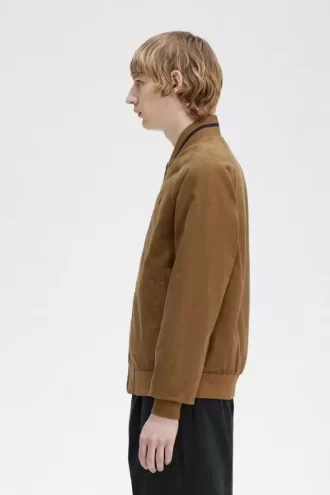 Vestes de tennis aviateur en velours côtelé gaufré pour homme