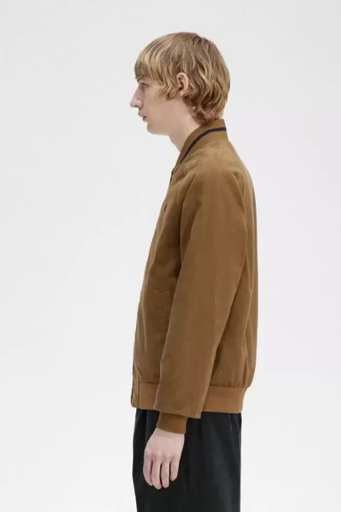 Vestes de tennis aviateur en velours côtelé gaufré pour homme
