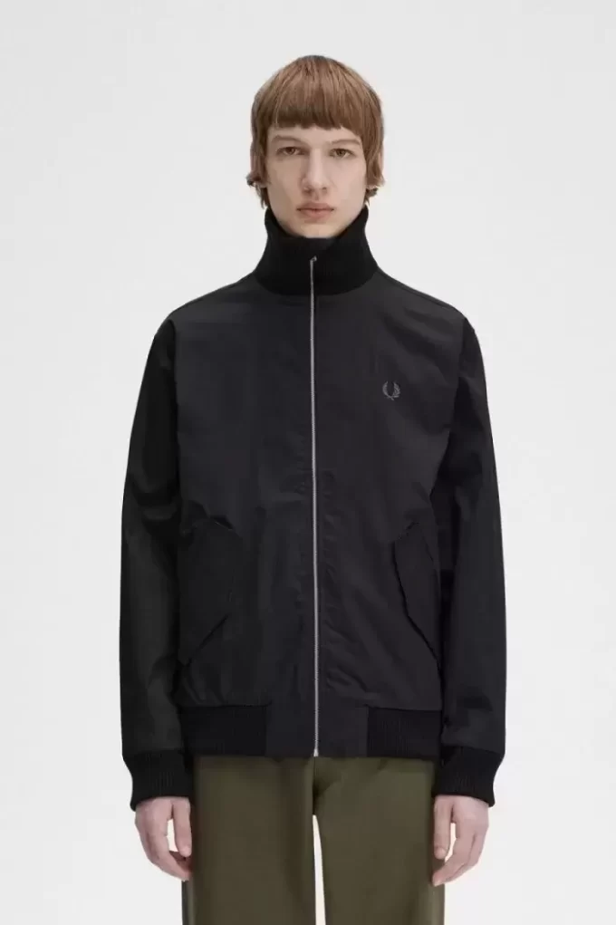 Vestes de tennis bomber en tricot côtelé pour homme