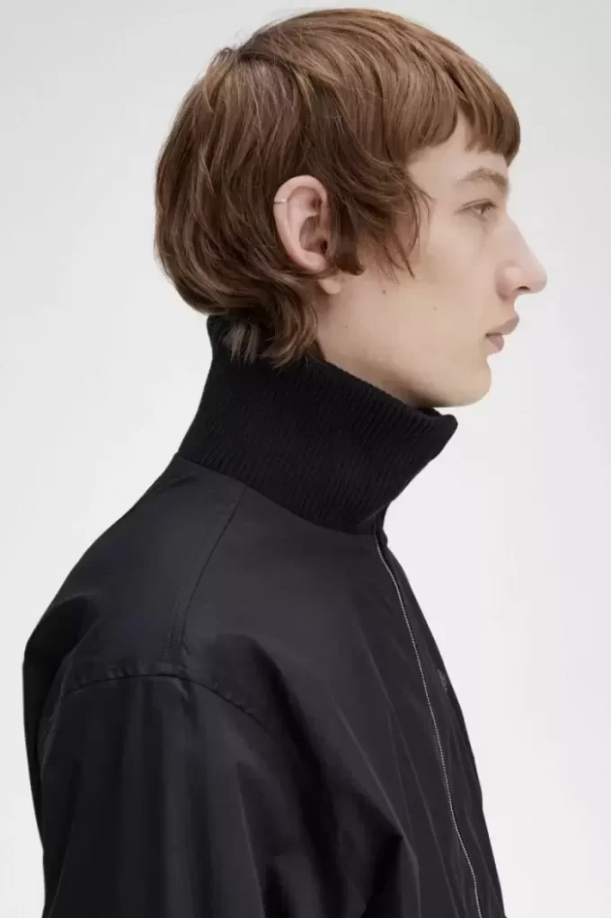 Vestes de tennis bomber en tricot côtelé pour homme