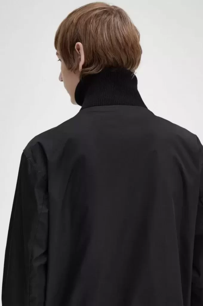 Vestes de tennis bomber en tricot côtelé pour homme