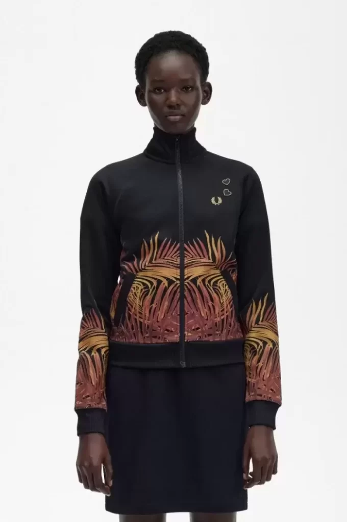 Vestes Palm Print Track pour femmes