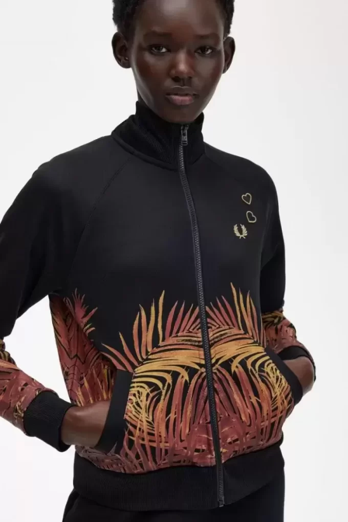 Vestes Palm Print Track pour femmes