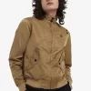 Vestes zippées à doublure imprimée pour femmes