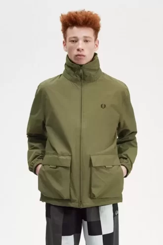 Vestes zippées à poches plaquées pour hommes