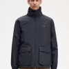 Vestes zippées à poches plaquées pour hommes
