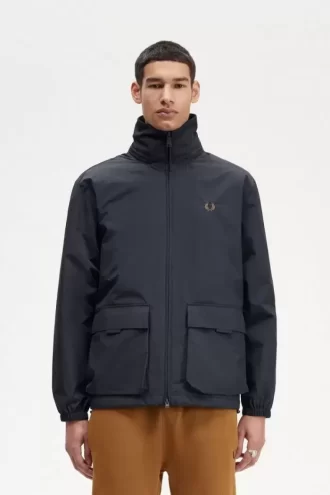 Vestes zippées à poches plaquées pour hommes