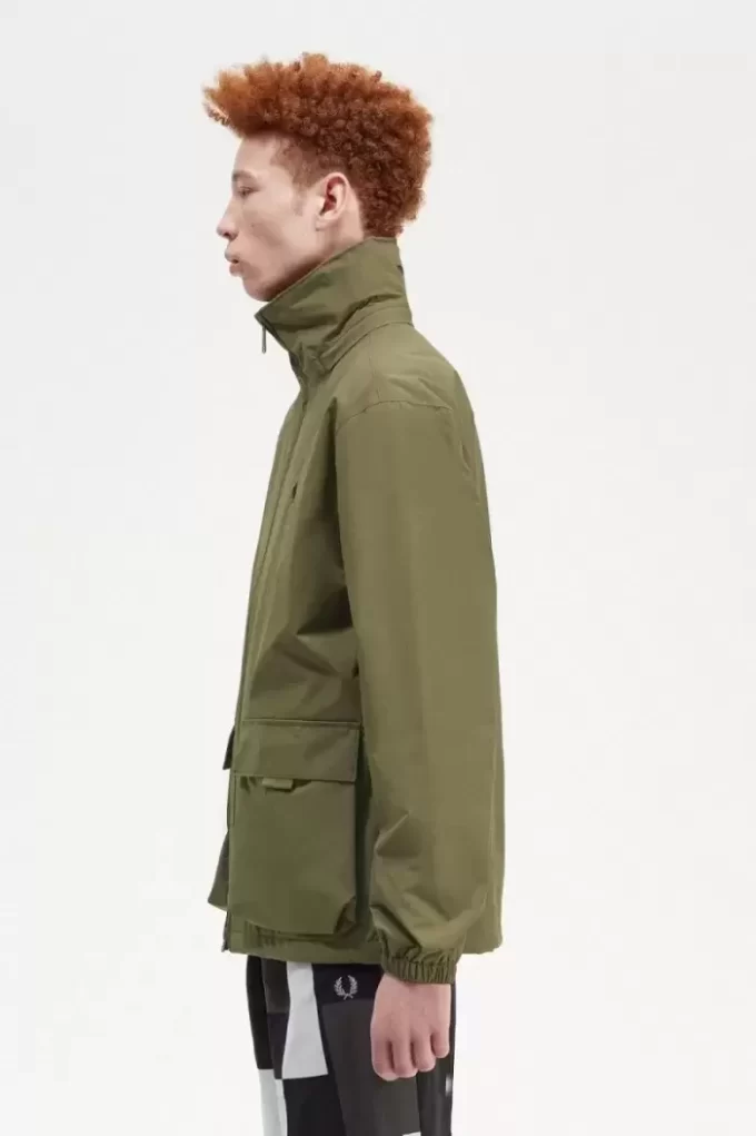 Vestes zippées à poches plaquées pour hommes