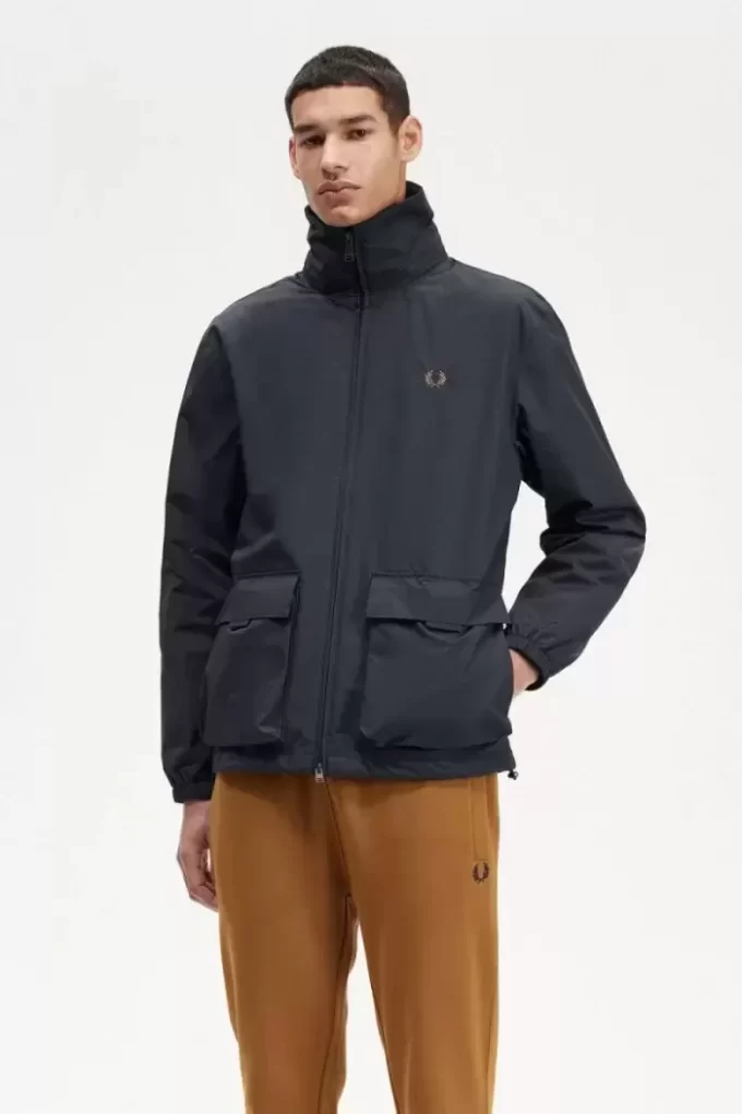 Vestes zippées à poches plaquées pour hommes